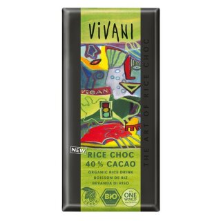 Vivani Rice Choc Schokolade 40% Cacao - Bio - 100g