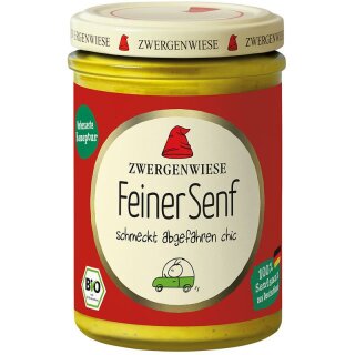 Zwergenwiese Feiner Senf - Bio - 160ml