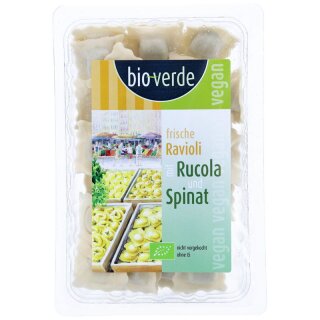 bio-verde Frische Ravioli mit Rucola-Spinat-Füllung - Bio - 250g