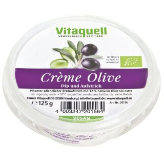 Vitaquell Crème Olive - Bio - 125g