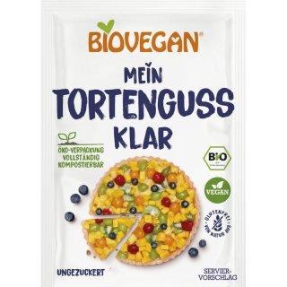 Biovegan Tortenguss klar - Bio - 2 x 6g