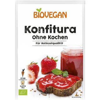 Biovegan Konfitura ohne Kochen - Bio - 18g