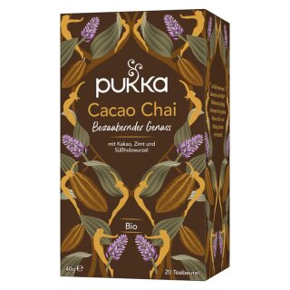 Pukka Cacao Chai - Bio - 20 Aufgussbeutel - 40g