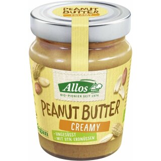 Allos Peanut Butter creamy - Bio - 227g