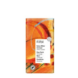 Vivani Feine Bitter Orange Schokolade 70% Cacao - Bio - 100g