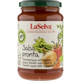 Laselva Salsa Pronta Tomatensauce mit frischem Gemüse - Bio - 340g
