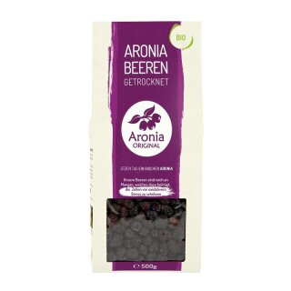 Aronia ORIGINAL Aroniabeeren getrocknet - Bio - 500g