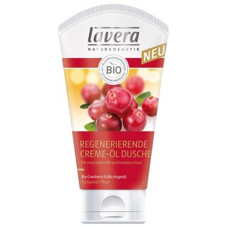 Lavera Regenerierende Creme-Öl Dusche Cranberry und Arganöl - 200ml