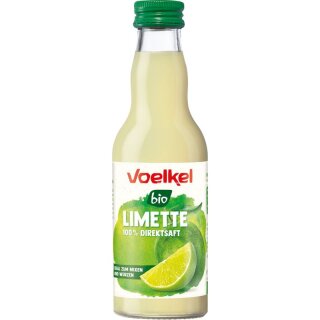 Voelkel Limettensaft im Ursprungsland erntefrisch gepresst - Bio - 0,2l