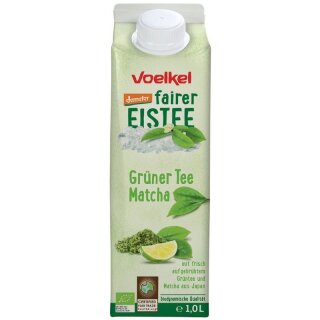 Voelkel fairer Eistee Grüner Tee Matcha - Bio - 1l