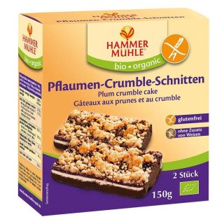 Hammermühle  Pflaumen-Crumble-Schnitte - Bio - 150g