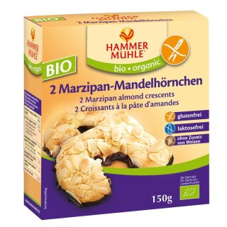 Hammermühle  Mandelhörnchen glutenfrei 2 Stück - Bio - 150g