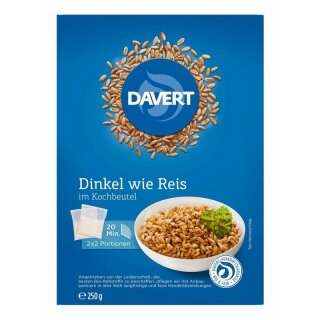 Davert Dinkel wie Reis im Kochbeutel - Bio - 250g