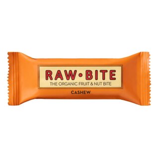 Raw Bite Fruchtriegel Cashew glutenfrei - Bio - 50g x 12  - 12er Pack VPE