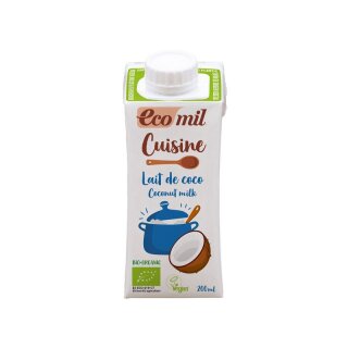 Ecomil Kokos Cuisine Kulinarische Zubereitung auf der Basis Kokosmilch - Bio - 200ml