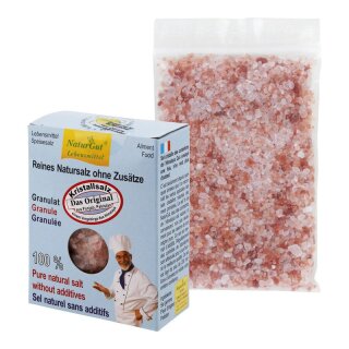NaturGut Kristallsalz Granulat für die Salzmühle aus Punjab/Pakistan - 250g