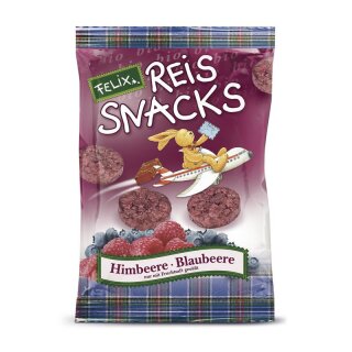 Linea Felix Mini Reis Snack Himbeer Blaubeere - Bio - 50g