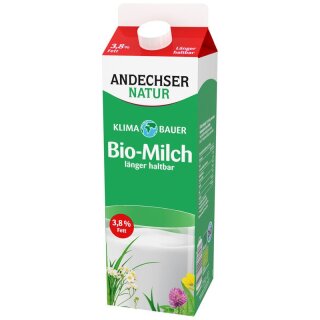 Andechser Natur Milch länger haltbar 3,8% 1Ltr. - Bio - 1l