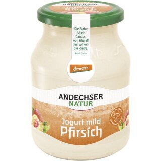 Andechser Natur AN demeter Jogurt mild Pfirsich 3,8% - Bio - 500g