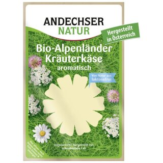 Andechser Natur Alpenländer mit Kräutern 50% Scheiben - Bio - 150g