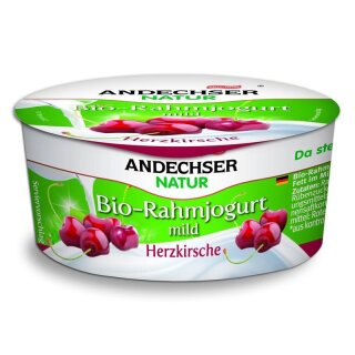 Andechser Natur Rahmjogurt Kirsche 10% - Bio - 150g