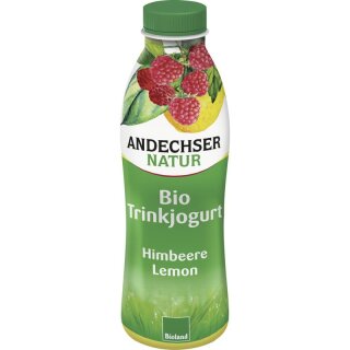 Andechser Natur Trinkjogurt Himbeere-Lemon 0,1% - Bio - 500g