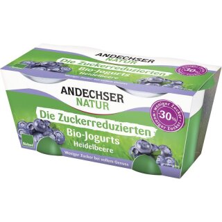 Andechser Natur Jogurt Heidelbeere Cluster - Bio - 2 x 125g