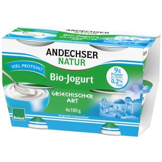Andechser Natur AN Jogurt griechischer Art 0,2% Cluster - Bio - 400g