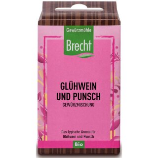 Gewürzmühle Brecht Glühwein- und Punsch-Gewürz NFP - Bio - 25g
