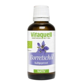 Vitaquell Borretsch-Öl nativ kaltgepresst - Bio - 50ml