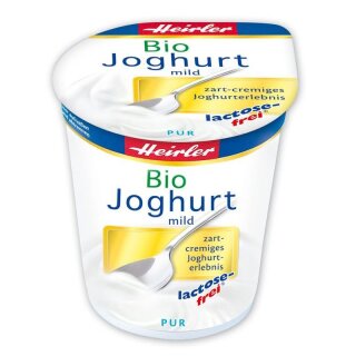Heirler Joghurt mild pur lactosefrei - Bio - 150g