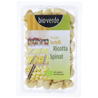 bio-verde Frische Tortelli mit Ricotta & Spinat - Bio - 250g