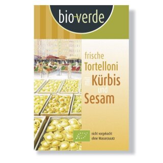 bio-verde Frische Tortelloni mit Kürbis und Sesam - Bio - 250g