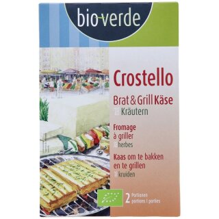 bio-verde Crostello mit mediterranen Kräutern Brat- und Grillkäse 2 x 100 g - Bio - 200g