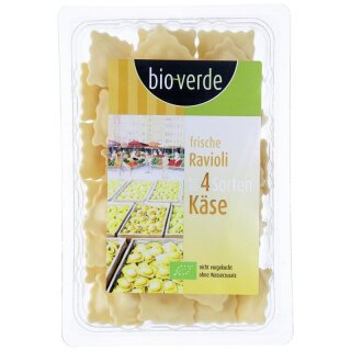 bio-verde Frische Ravioli mit 4 Sorten Käse - Bio - 250g