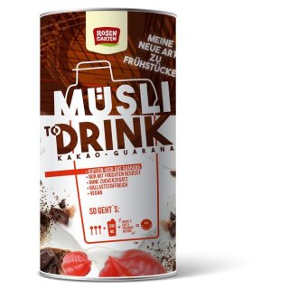 Rosengarten Müsli to Drink Kakao Guarana - Bio - 500g