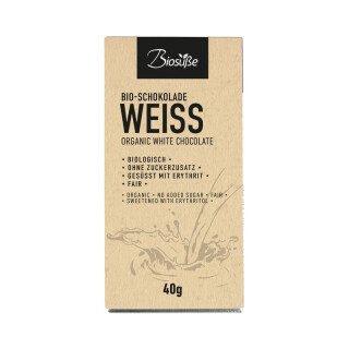Genuss ohne Reue Schokolade Weiss Tafel - Bio - 40g