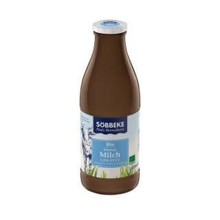 Söbbeke Frische fettarme Milch - Bio - 1l