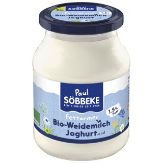 Söbbeke Weidemilch fettarmer Naturjoghurt mild 1,5% Fett - Bio - 500g