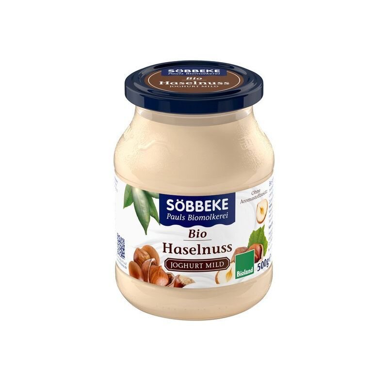 Söbbeke Joghurt mild Haselnuss - Bio - 500g - ekomarkt.de