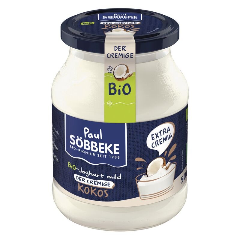 Söbbeke Joghurt mild Kokos 7,5% Fett - Bio - 500g - ekomarkt.de