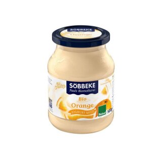 Söbbeke Joghurt mild Orange 7,5% Fett - Bio - 500g