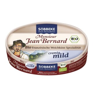 Söbbeke Weichkäse Monsieur Jean Bernard mild - Bio - 200g
