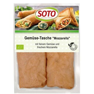 Soto Gemüse-Tasche mit Mozzarella - Bio - 2x110g