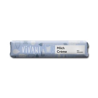 Vivani Milch Crème Schokoriegel - Bio - 40g
