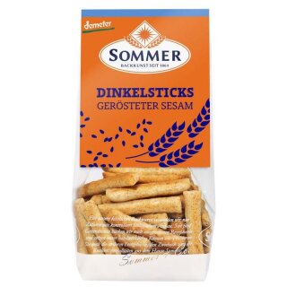 Sommer Demeter Dinkelsticks Sesam - Bio - 100g