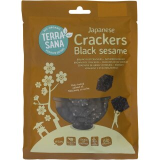 Terrasana Naturreiscracker mit schwarzem Sesam - Bio - 60g