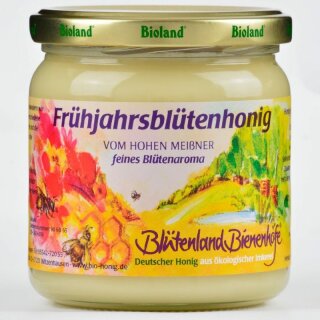 Blütenland Bienenhöfe Frühjahrsblütenhonig Deutscher Bioland-Honig - Bio - 500g