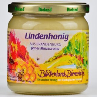 Blütenland Bienenhöfe Lindenhonig Deutscher Bioland-Honig - Bio - 500g