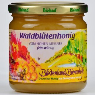Blütenland Bienenhöfe Waldblütenhonig Deutscher Bioland-Honig - Bio - 500g